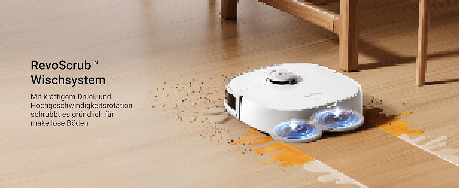 Робот-пилосос Eureka J12 Ultra з функцією миття, самостійне порожнення, прання та сушка, потужність 5000Pa, обертова функція миття, Dual-LiDAR навігація, 3D уникнення перешкод