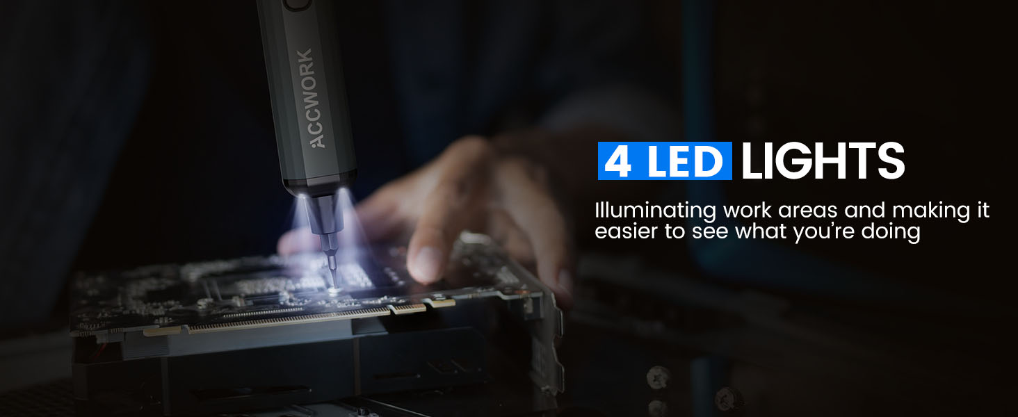 Електрична викрутка 68 в 1 з LED екраном та 64 бітами S2 - для ремонту ноутбуків, окулярів, годинників