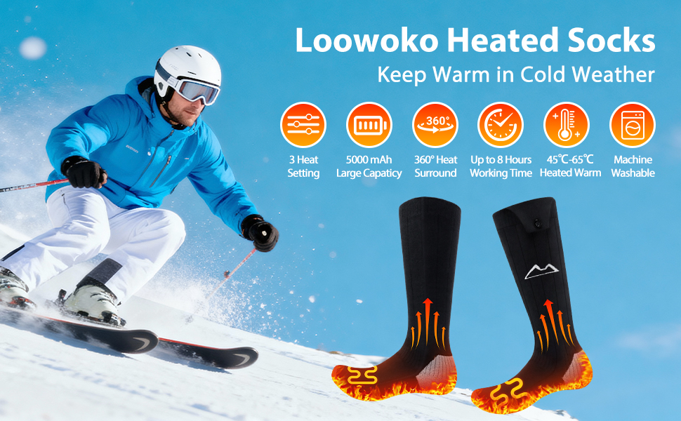 Loowoko Гріючі шкарпетки - зігрійте ноги в холодну погоду
