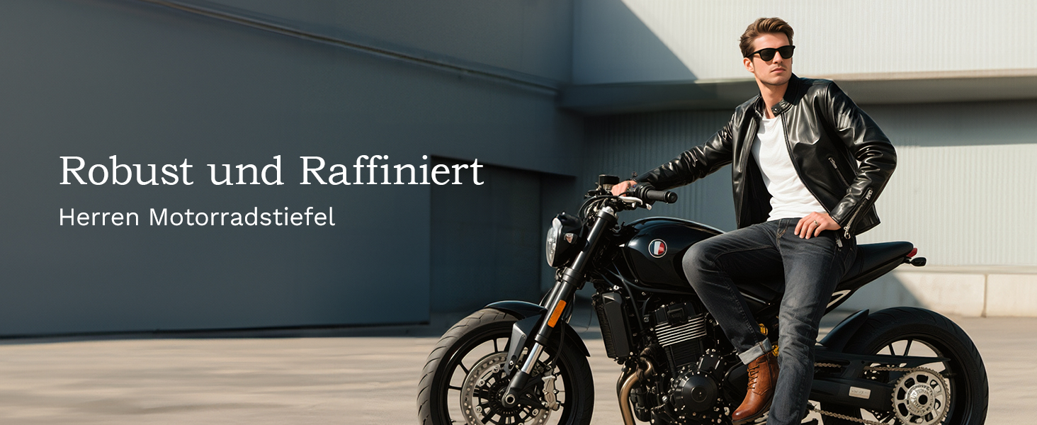 Черевики мотоциклетні Bruno Marc чоловічі Combat на шнурівці з блискавкою та зружною устілкою, 44 EU, чорні