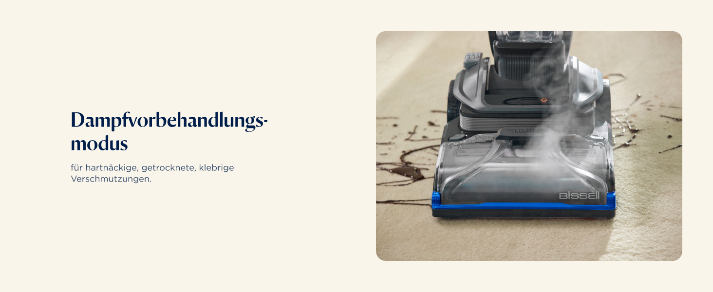 BISSELL Revolution HydroSteam: професійний мийний пилосос для килимів з парою, 1300W, 3670N