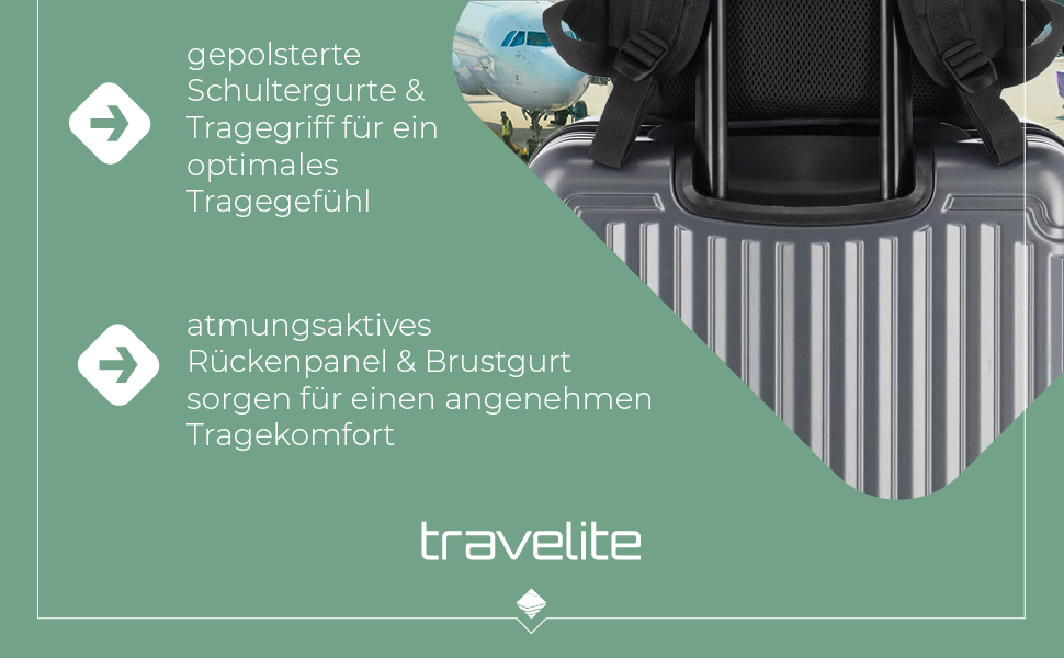 Рюкзак для ручної поклажі Travelite BASICS 22 л, 15,6'' для ноутбука, чорний, міський деньпак з багатьма відділеннями, 45 см