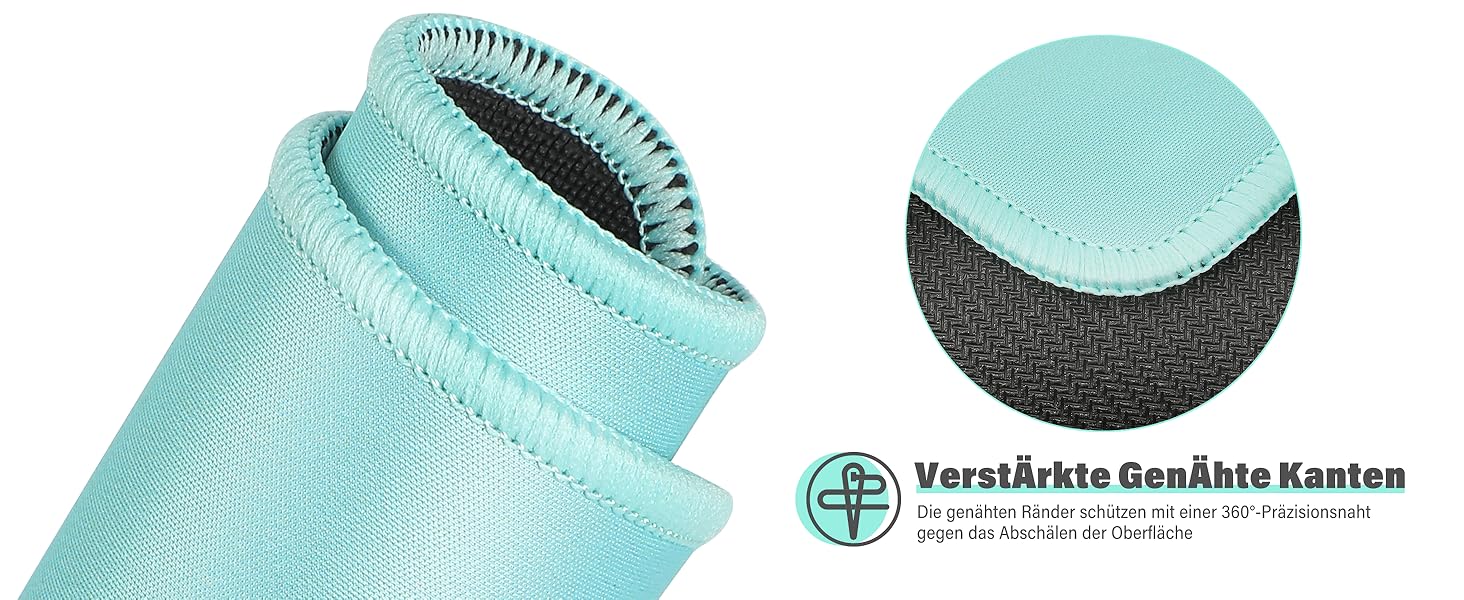 Набір килимків для миші KTRIO 3 шт. (275x215 мм, чорний) з антиковзким покриттям та прошитими краями