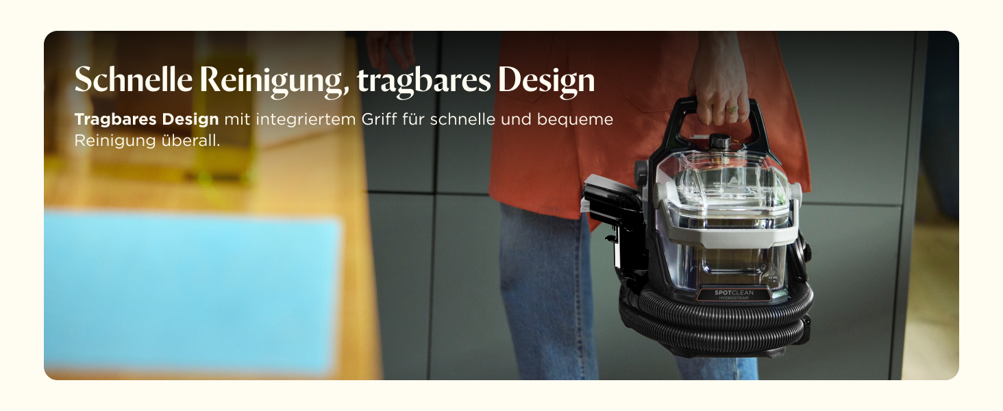 БІССЕЛ SpotClean HydroSteam: пароочисник для килимів та м'яких меблів, потужний 1000W, 3689N (новинка)