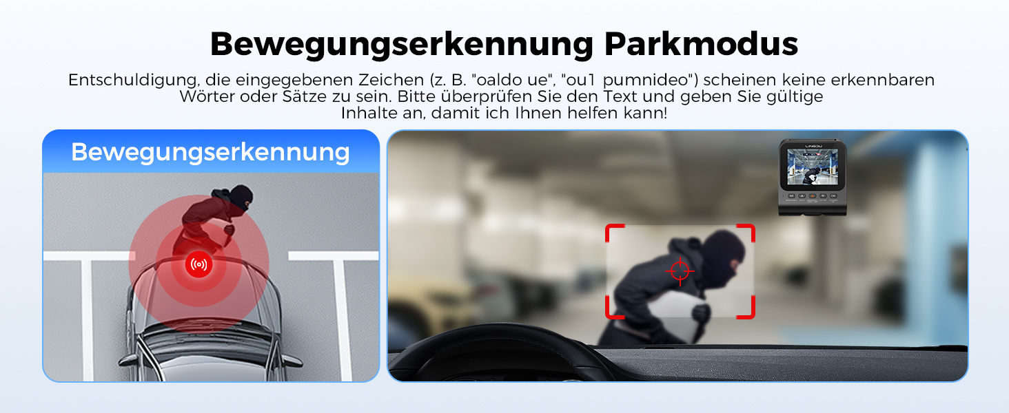Відеореєстратор для авто Dashcam Auto Vorne Hinten 4K + 1080P з двома камерами, IPS-екран 2.4', SD 64GB, запис голосом, паркувальний режим, покращена нічна зйомка, WDR