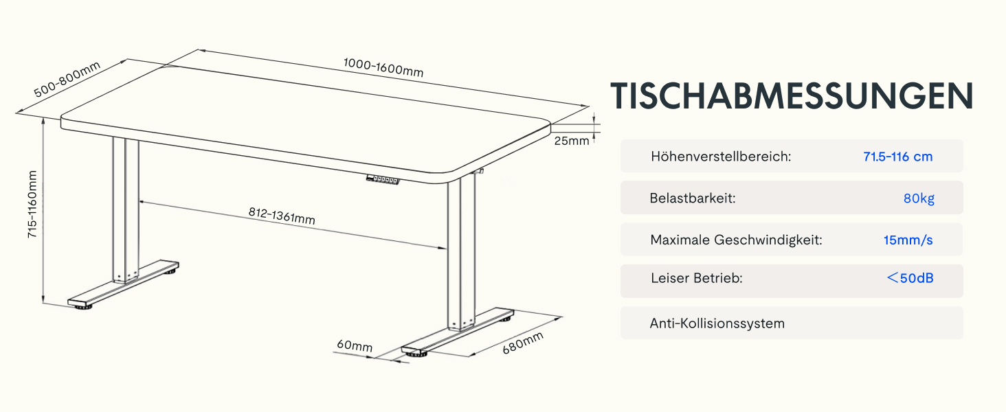 Регульований стіл FlexiSpot Basic – з органайзером кабелів, гачками та суцільною стільницею. Ергономічний стіл для дому та офісу (120x60 см, горіх) з ніжками горіх+білий (140 x 80 см, горіх+чорний)