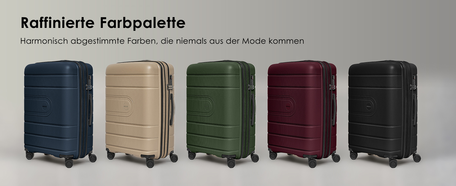 Набір валіз REDOLZ Essentials 11 Trolley Set 3-teilig Midnight Blue (56 см) – розширюваний