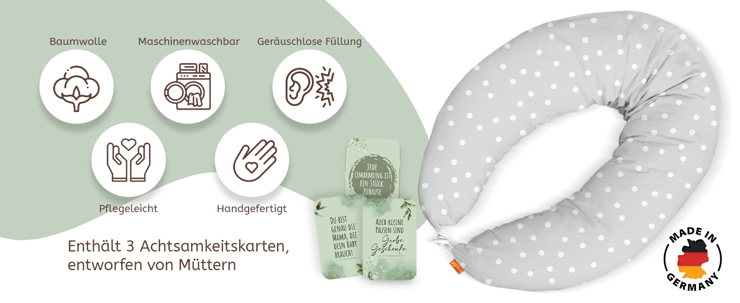 Подушка для вагітних Joyfill Stillkissen XXL, тестування акушерками, подушка для сну на боці, подушка для годування, темно-синій, 170 см