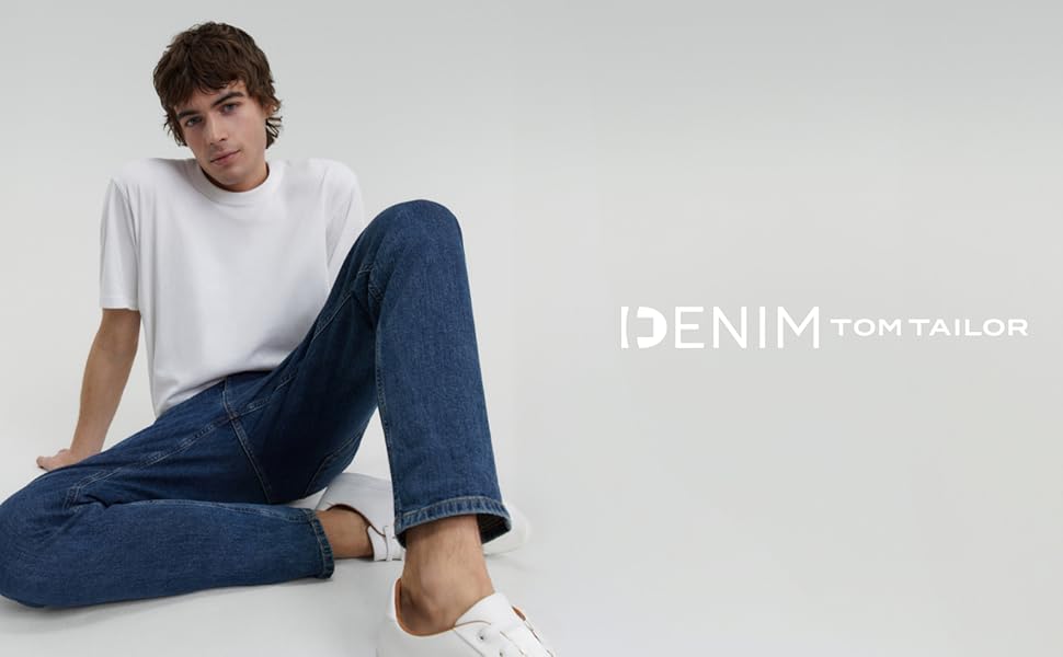 Джинси чоловічі TOM TAILOR Aedan Straight Stretch 36W/32L Mid Stone Wash Denim