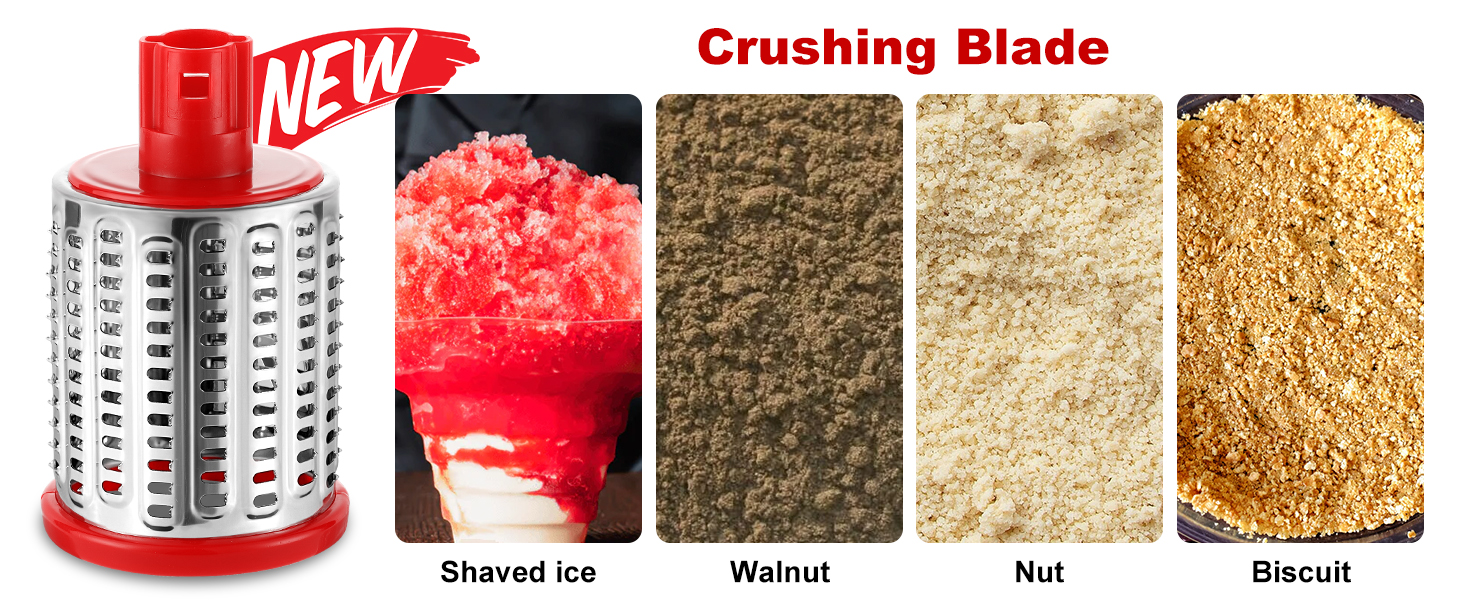 Трока для овочів та сиру з 3 наборами лез, біла (червоно-чорна, 5 лез)