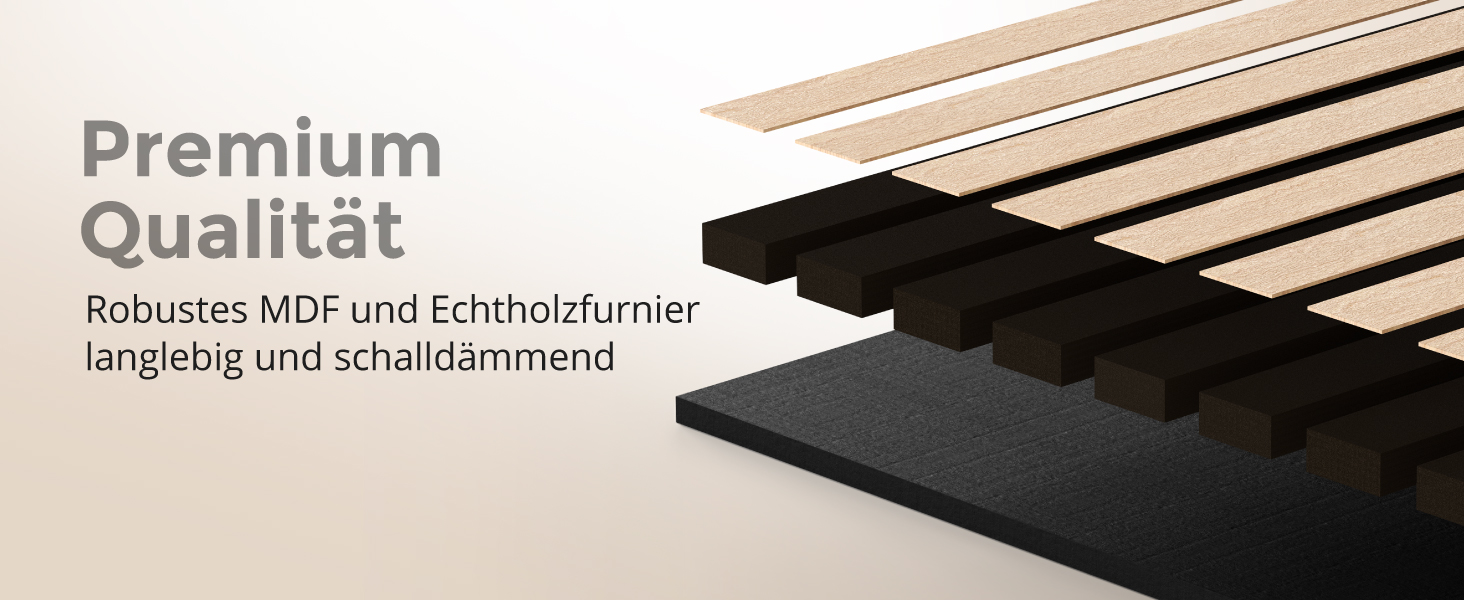 Акустичні панелі з дерева 60x60 см, колір горіх (4 шт.) — стінні звукопоглинаючі панелі-ламелі для шумоізоляції та покращення акустики приміщення