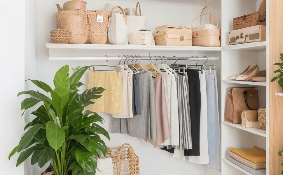 10 металевих вішалок для штанів, шкарпеток та спідниць з кліпсами, 30 см, антиковзаючі, хром, міцні, економія місця, чорний