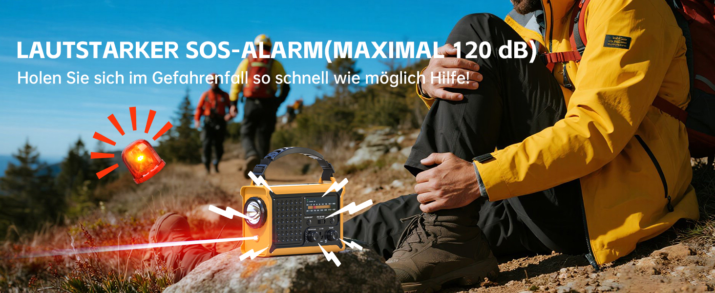 Радіоприймач MINORZ 12000mAh з ручкою, портативне радіо для надзвичайних ситуацій з великою сонячною панеллю, HiFi звук, AM/FM радіоприймач, SOS, ліхтарик та лампа для читання, IPX6 водонепроникний, ідеально підходить для кемпінгу та надзвичайних ситуацій, зелений (жовтий)