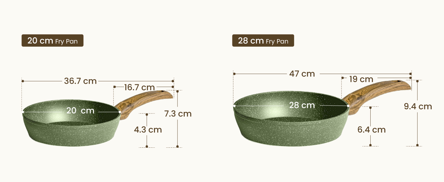 Набір посуду Kitchen Academy Granite 12 предметів для індукції, антипригарне покриття, без PFOA/PFOS, зелений