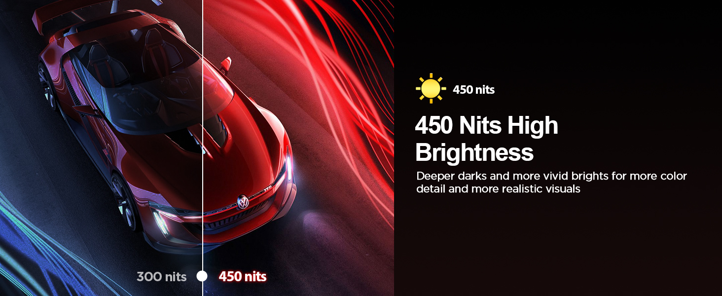 Монітор UPERFECT 2K 144Hz 16 дюймів: Портативний дисплей QLED з Mini HDMI та USB-C для ПК, ноутбука, телефону, Xbo, Switch, PS4/5 (VESA)