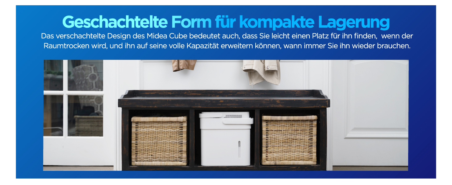 Зволожувач повітря Midea DF-20DEN7-WF, 20л/24г, для приміщень до 100 м³ (40 м²), з Wi-Fi, таймером, білий