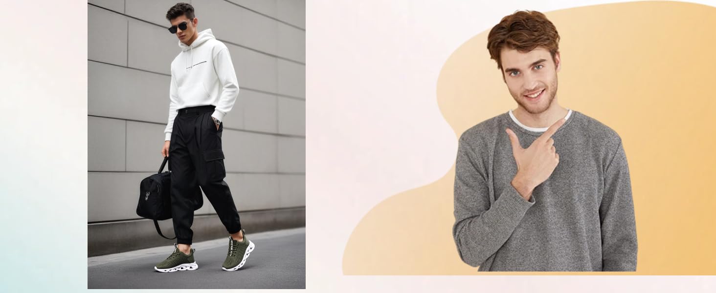 Чоловічі кросівки для бігу, тенісу та фітнесу. Легкі, дихаючі, зелені, 42 EU