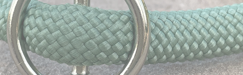 Нашийник для собак Leisegrün Devon, зелений, нейлон, регульований, розмір L