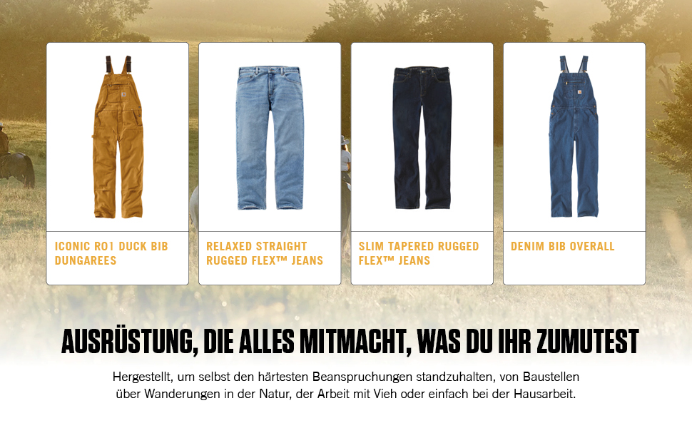 Джинси чоловічі Carhartt 102807, блакитні, 36W/32L, класичний крій