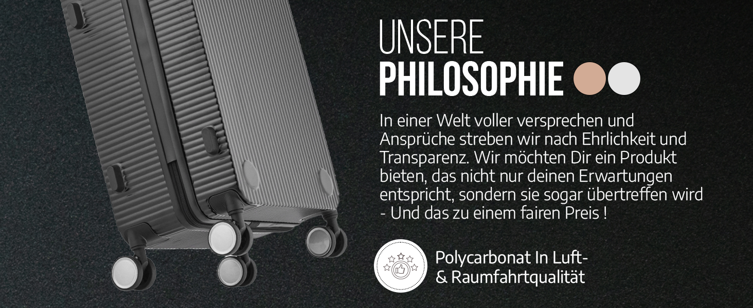 Чемодан ручної об'єм, тріумф 35x22x55 см, міцний, з колесами, з полікарбонату, TSA-замок, ідеальний для подорожей, чорний/шампань рожевий (чорний/срібний)