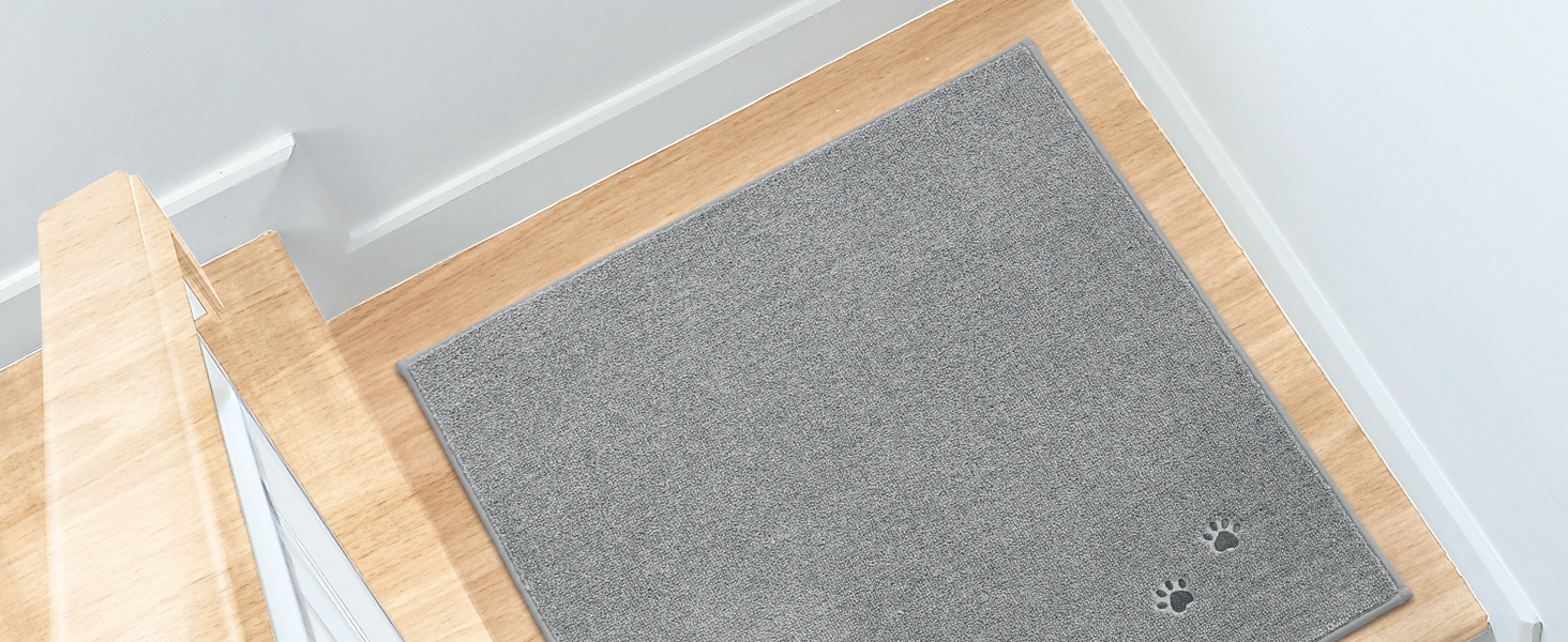 BEQHAUSE Non-Slip Stair Treads - 15 Piece Set - Washable Carpet for Kids, Seniors & Pets - 22x70cm Polyester & TPE