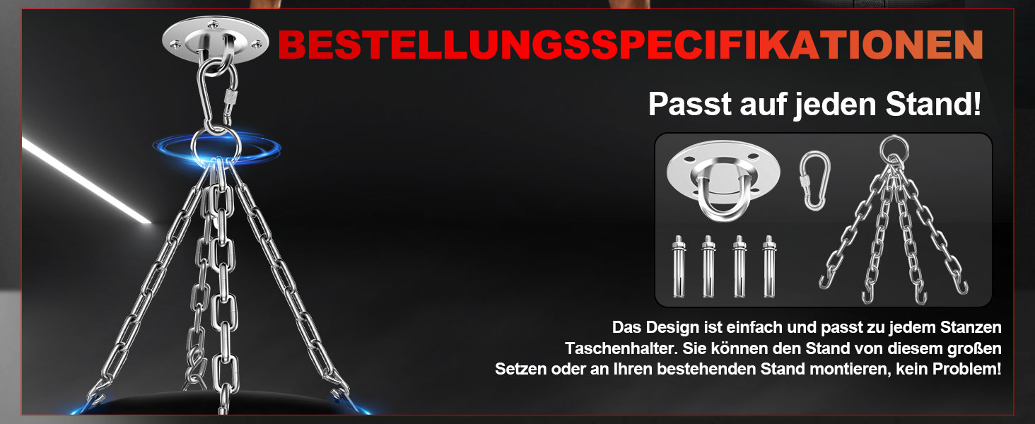 Набір для боксу Boxsack-Set для дорослих, 120 см, з боксерськими рукавичками 12oz, для MMA, карате, кікбоксингу, боксу, муай-тай, тренувань вдома та у фітнес-клубі. Важкий боксерський мішок (не заповнений)