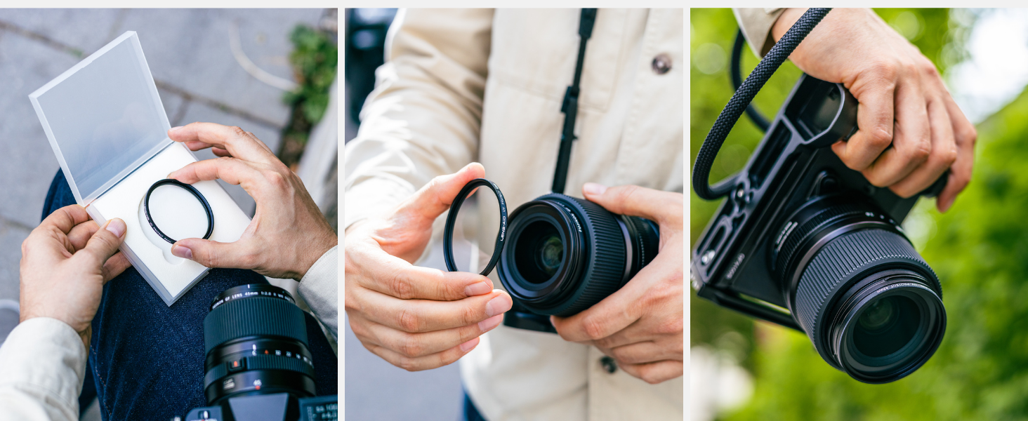 Фільтр об'єктива Lens-Aid UV 49mm зі склом Schott B270 – захист від ультрафіолету з 18-шаровим покриттям проти подряпин, пилу та піску. Ефект лотоса (стійкий до олії та води)