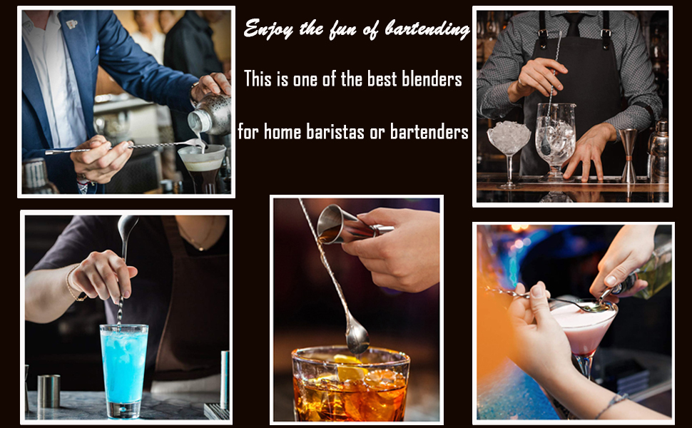 Тренажер для коктейлів YUNAI з нержавіючої сталі, 30 см, довга ручка, спіральний дизайн, для шейкерів, барний ложка (сріблястий)