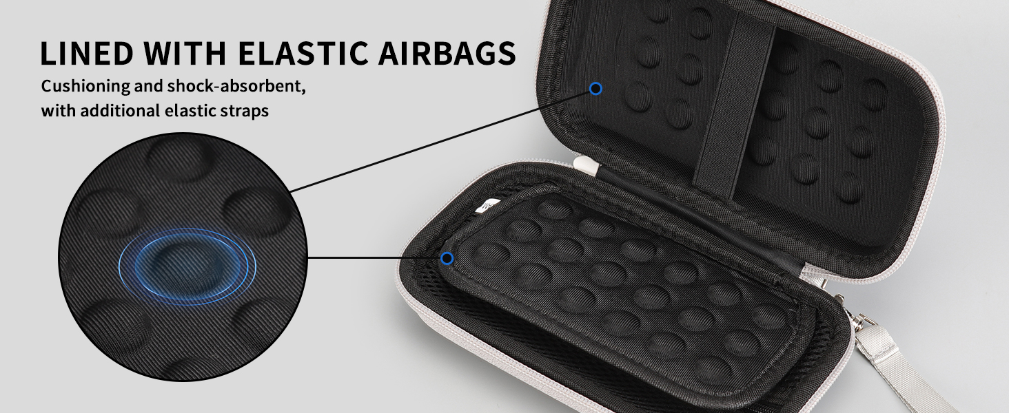 Органайзер для кабелів Teskyer, чорний, водонепроникний, жорсткий корпус, 8,5 x 17,5 x 6 см