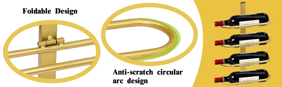 Настінна вітрина для вина на 8 пляшок з металу - зручний органайзер для зберігання вина