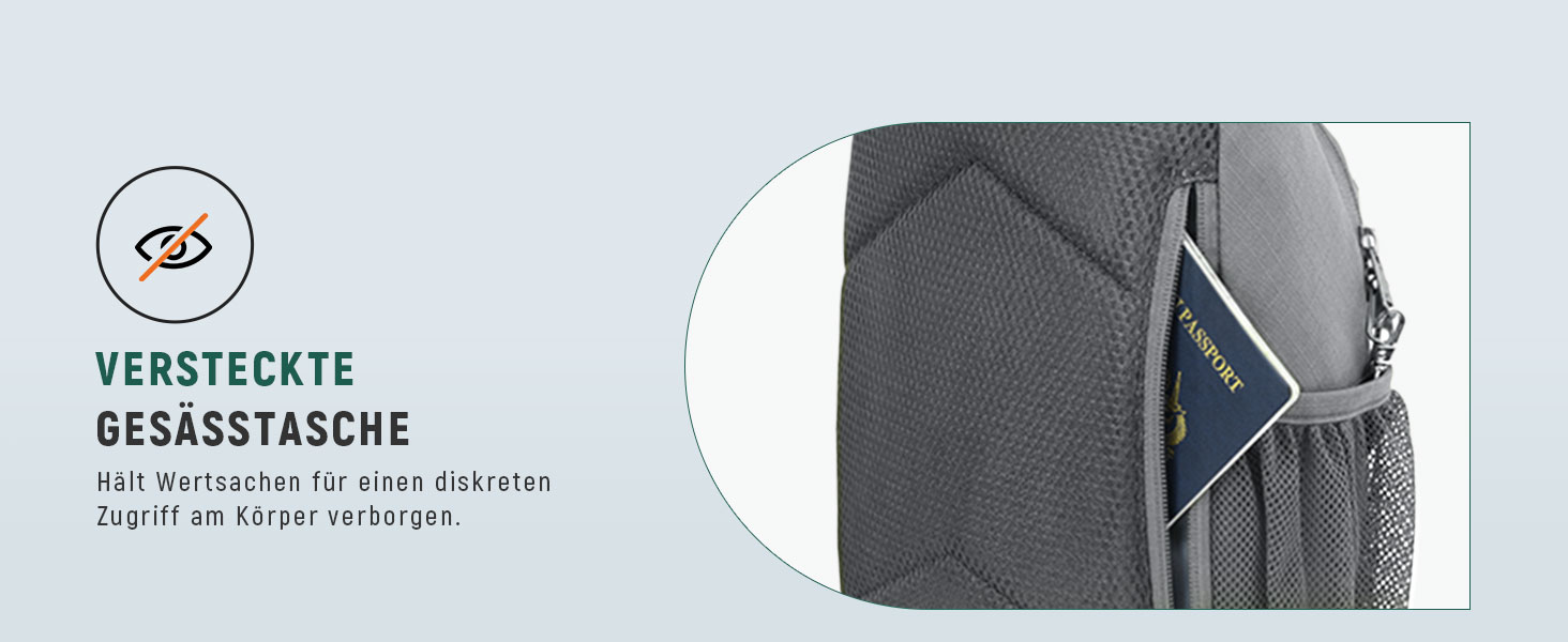 Сумка-слінг SKYSPER через плече унісекс, протикрадіжна нагрудна сумка Crossbody чорного кольору, розмір M