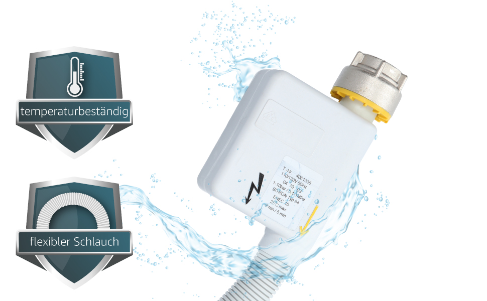 Шланг подачі води Aquastop 2,2 м BITRON Typ 84 для пральної машини Miele, 3/4 дюйма, захисний WPS з електричним підключенням