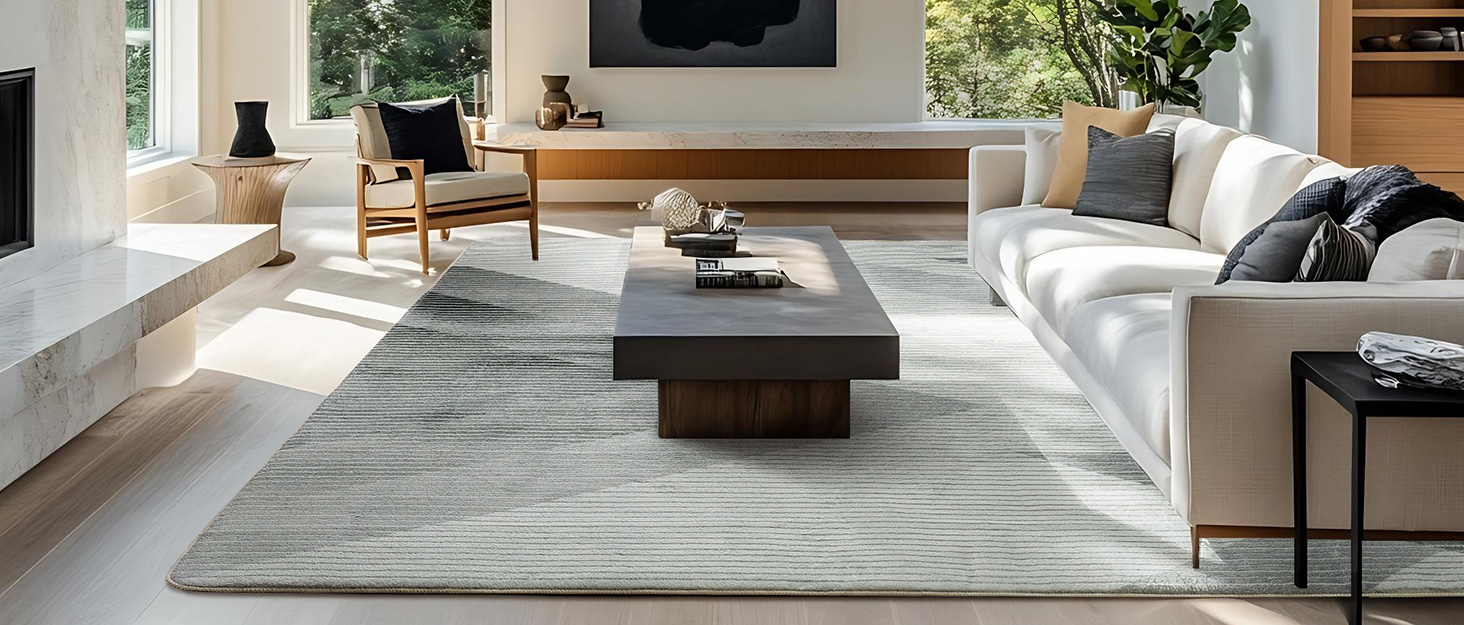 Килим з коротким ворсом для вітальні: абстрактний дизайн, сірий колір, 120 x 160 см