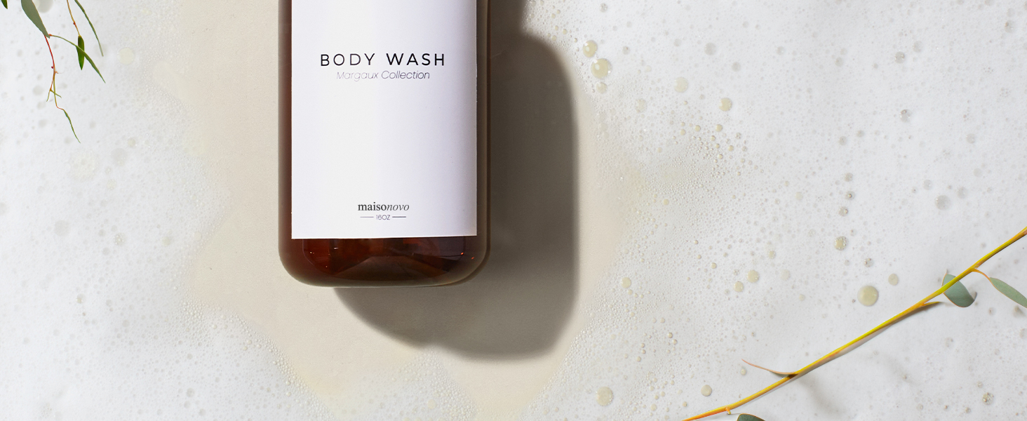 Шампунь MaisoNovo: набір з 3 пляшок для наповнення (500 мл) з дозатором, колір - бурштиновий, чорний насос