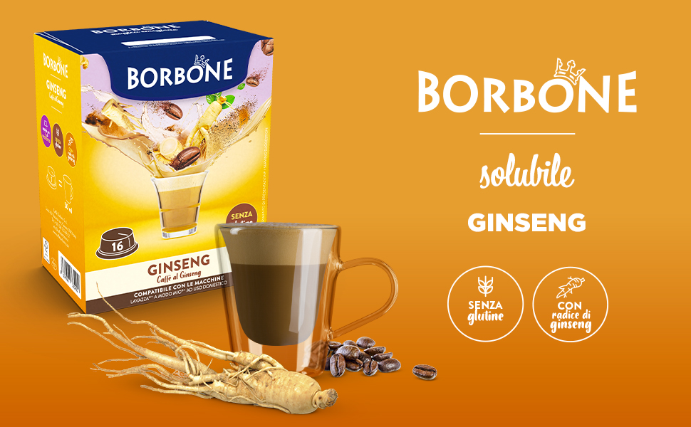 Кава в капсулах Caffè Borbone Don Carlo Ginseng, сумісні з Lavazza A Modo Mio, 100 шт