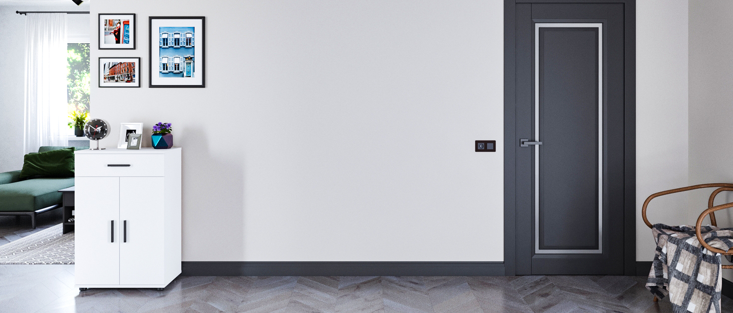 Білий книжковий стелаж KOMTO Regal 80 см, 3 рівні, з регульованими полицями, 80x90x24 см, універсальний для зберігання