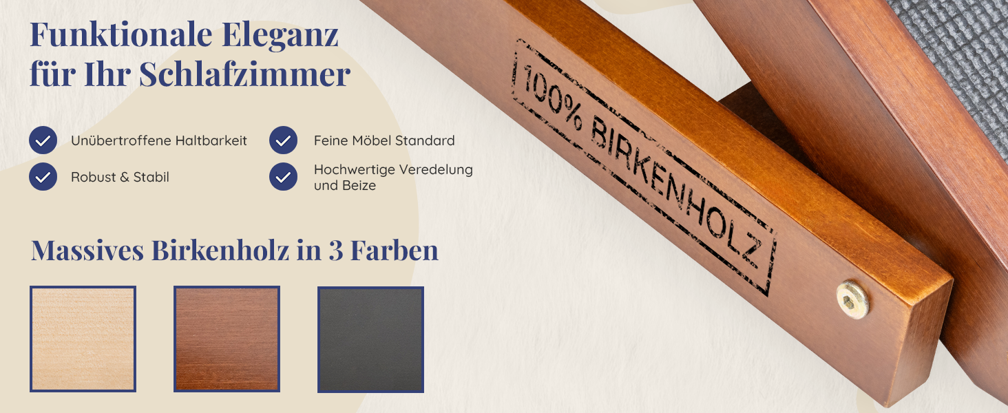 Сходинки для собак PRIORPET з натурального березового дерева з поручнями - регульована висота до 94.5 см - складаються - антиковзні ручки - для собак до 23 кг - колір Walnut