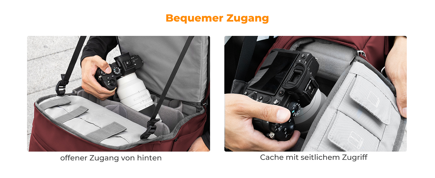 Рюкзак для камери K&F CONCEPT 20L з відділенням для ноутбука 15.6