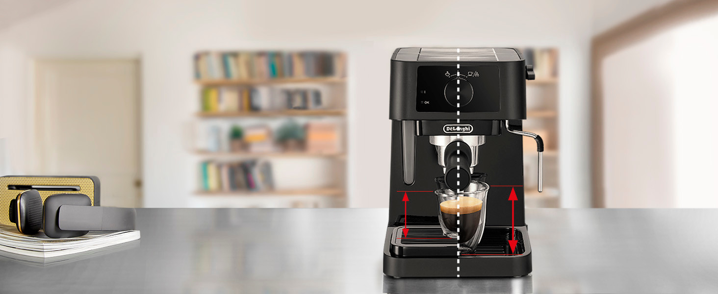 De'Longhi Stilosa EC 230.BK – традиційна еспресо-кавоварка з ручним капучинатором, для меленої кави, бак 1 л, 1100 Вт, чорна