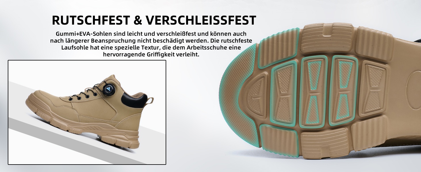 Черевики безпеки для чоловіків та жінок. Легкі, водонепроникні робочі черевики з металевим підноском та поворотним закриттям. Розмір 44 EU, чорний колір.