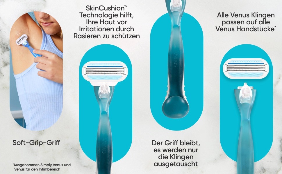 Смінні леза для жіночої бритви Gillette Venus Smooth, оригінальні, сині, 16 шт в упаковці
