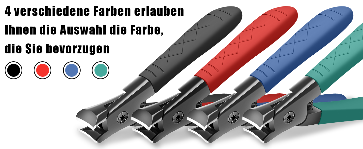 Професійний кусачки для нігтів Nagel, для товстих нігтів, жіночі, чоловічі, для літніх людей, чорні, ультрагострі для пальців ніг та рук