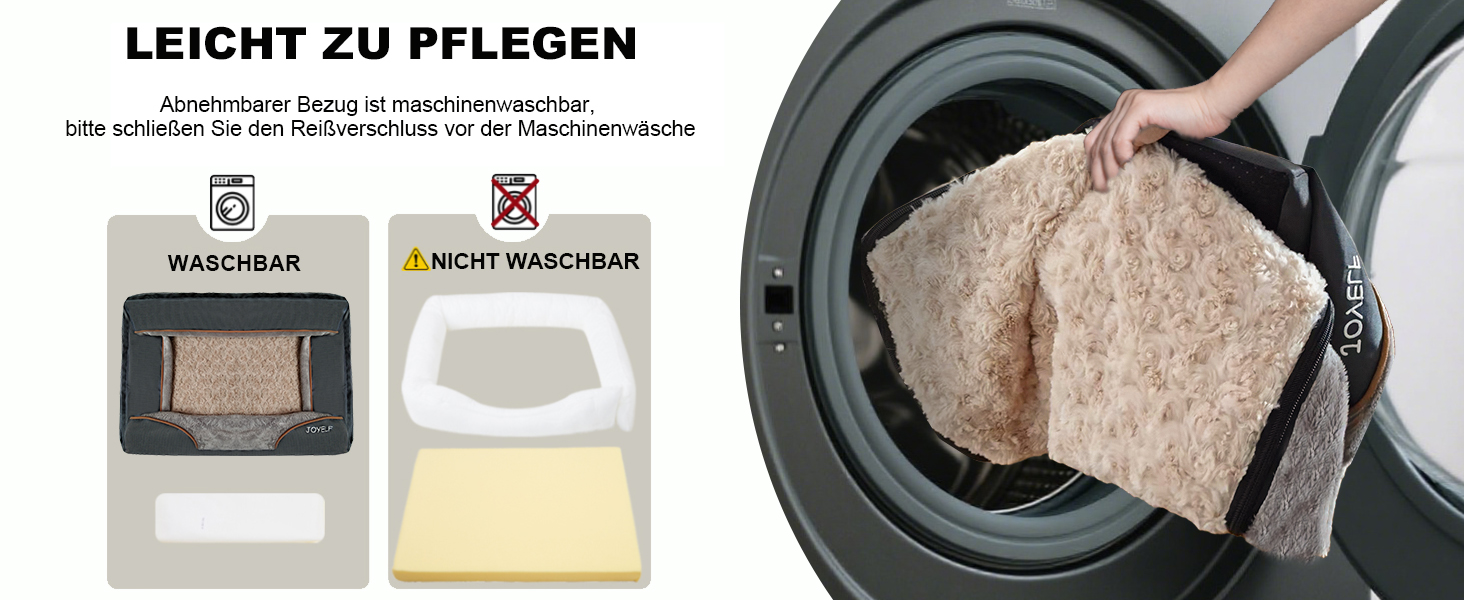 Ортопедичне ліжко для собак Joyelf з піною з пам'яті, 68x50x15 см, знімний чохол, іграшка в подарунок