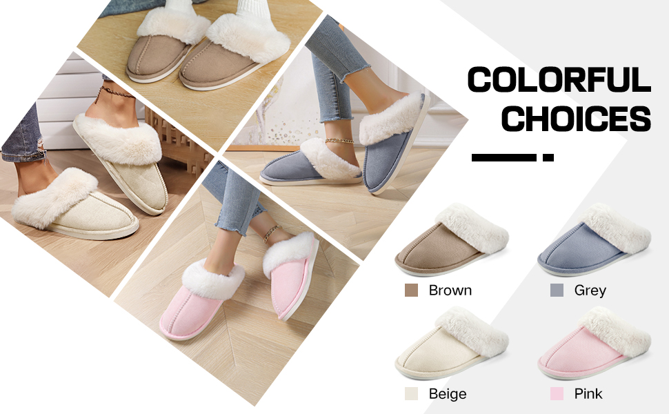 Домашні тапочки RUVVDR для жінок, зимові, теплі, з піною Memory Foam, пухнасті, м'які, з антиковзким покриттям, для дому та вулиці, 38/39 EU, бежеві