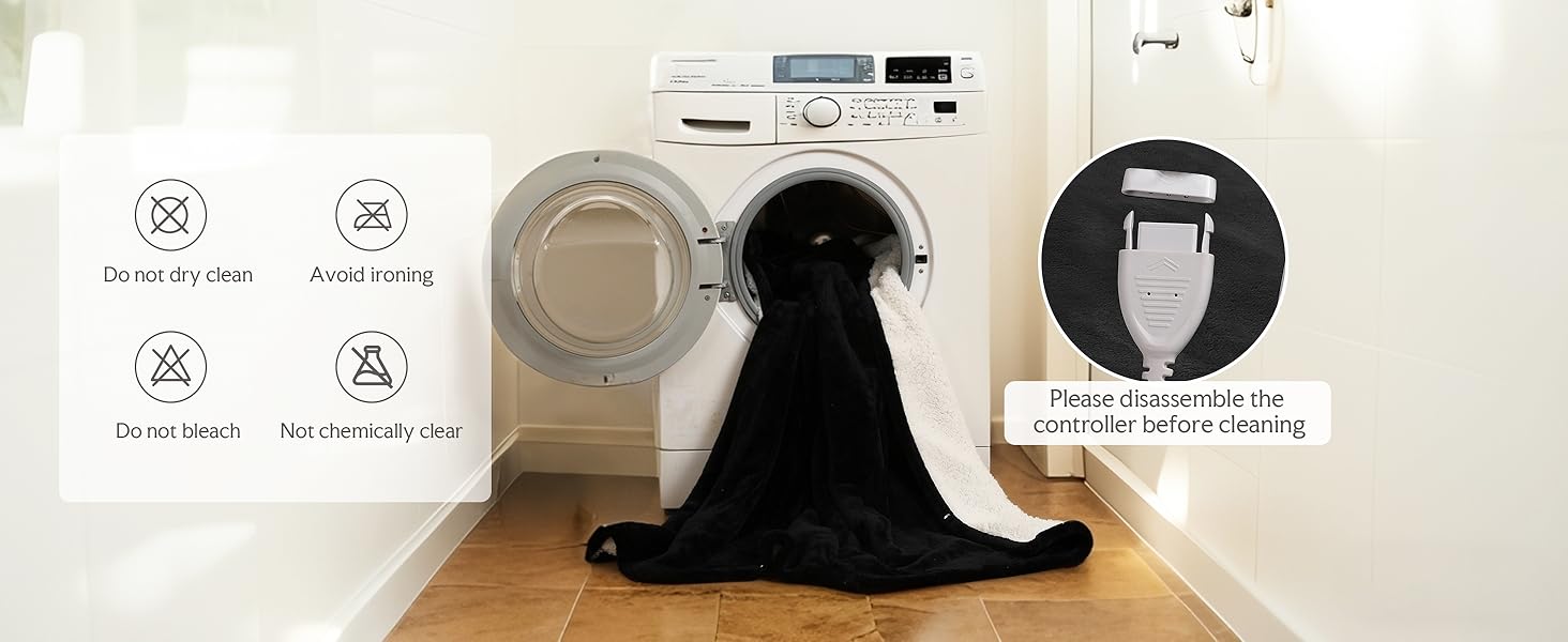 Електрична ковдра з автовимкненням – 130 × 180 см, 9 режимів нагріву + 9-годинний таймер, захист від перегріву до 8 годин, м'яка та приємна до тіла для дому та офісу, чорна