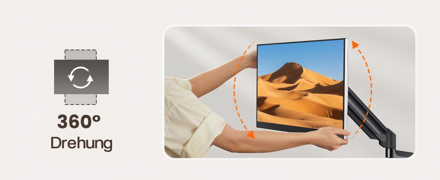 Кріплення для монітора ErGear: регульована підставка для моніторів 13-32 дюймів, до 9 кг, VESA 75x75/100x100 мм