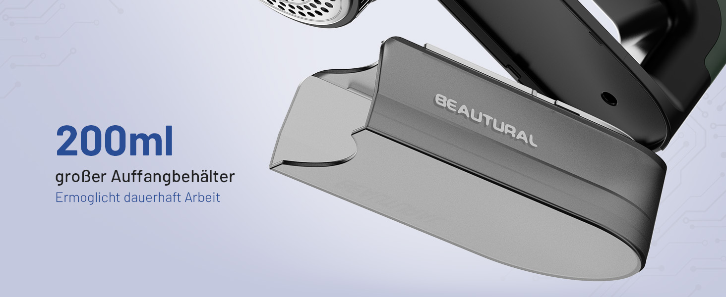 Електричний видальник ворсу Beautural: 3 швидкості, 1800mAh, LED, великий контейнер для одягу, меблів, ковдр, ворсу