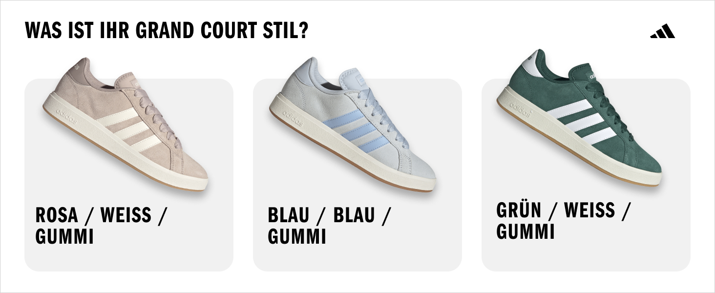 Кросівки Adidas Grand Court Base 00s Wildleder Core Black/Ftwr White/Gum, 43 1/3 EU, JQ6018