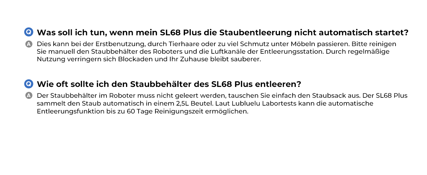 Робот-пилосос Lubluelu SL68 Plus 3-в-1 з вологою, 4500Pa, лазерна навігація, керування через додаток, 24 зони заборони, для тварин, килимів