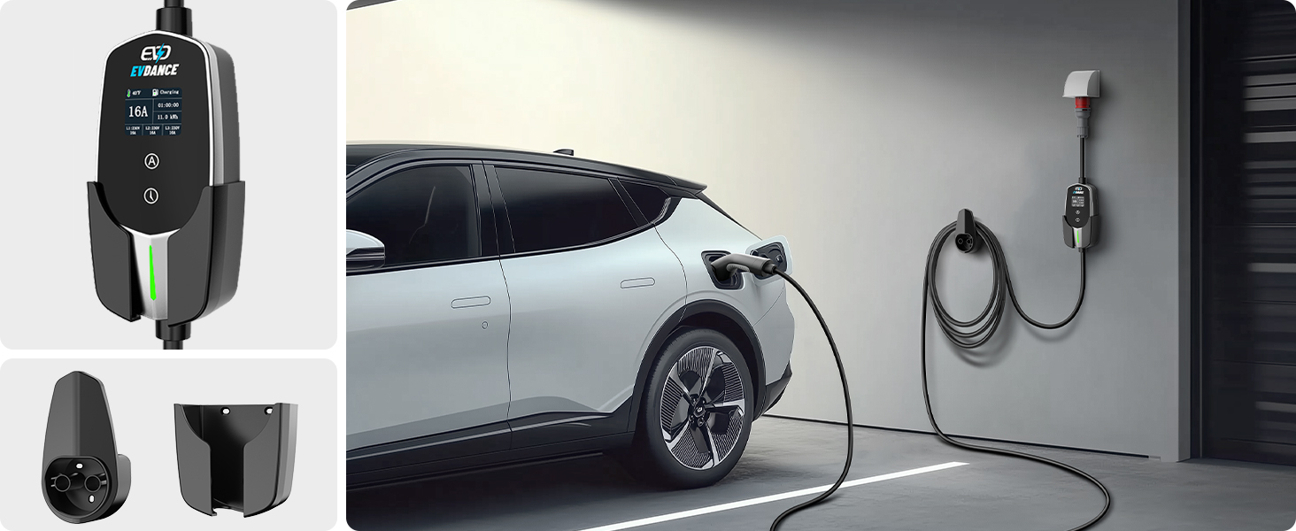 Кабель для зарядки електромобіля Type 2 - Schuko, 3.68 кВт, 6.1 м, 6-16A, для електромобілів та гібридів (PHEV/EV)